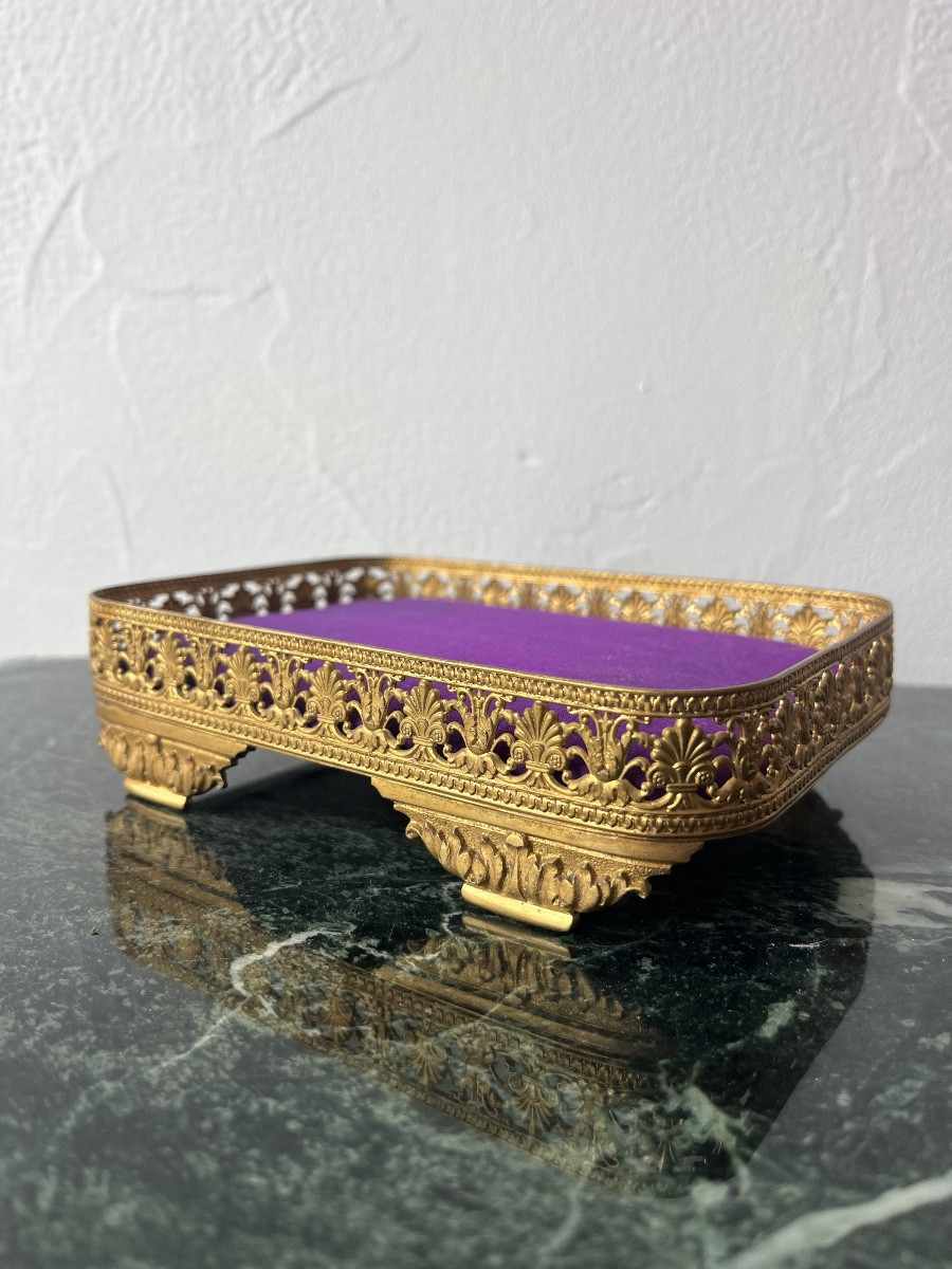19th-century Gilded Bronze Jewelry Box-photo-2