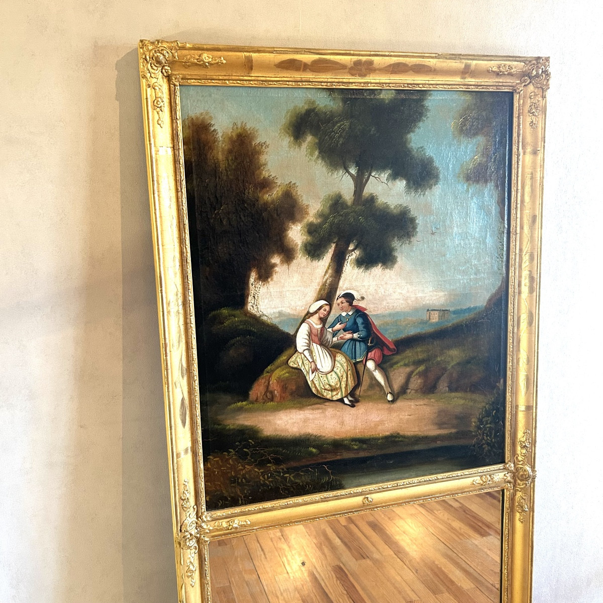 Miroir de Cheminée Début XIXe Siècle-photo-2