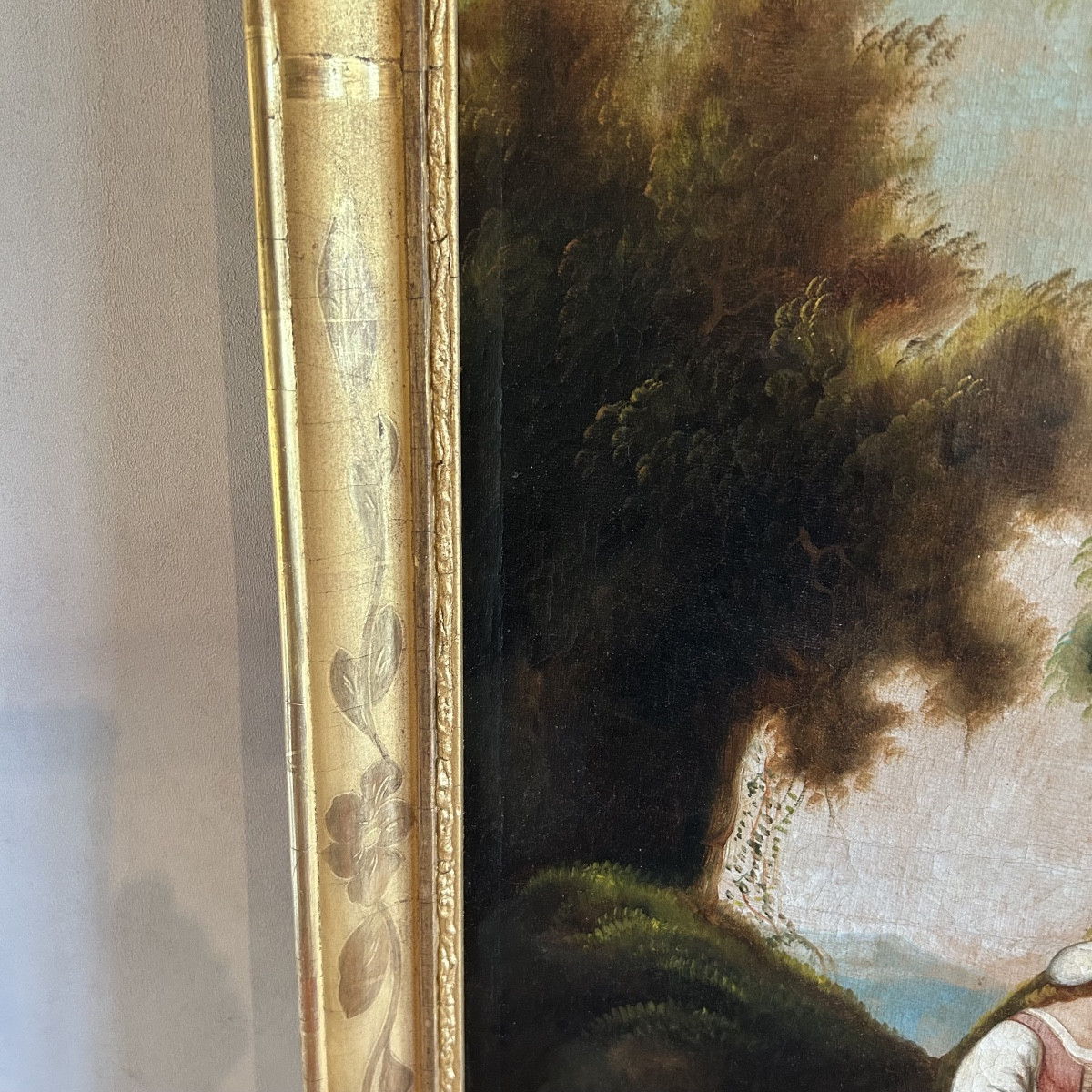 Miroir de Cheminée Début XIXe Siècle-photo-4