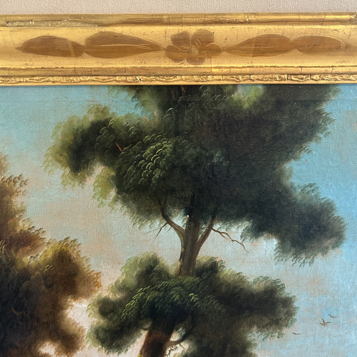 Miroir de Cheminée Début XIXe Siècle-photo-1