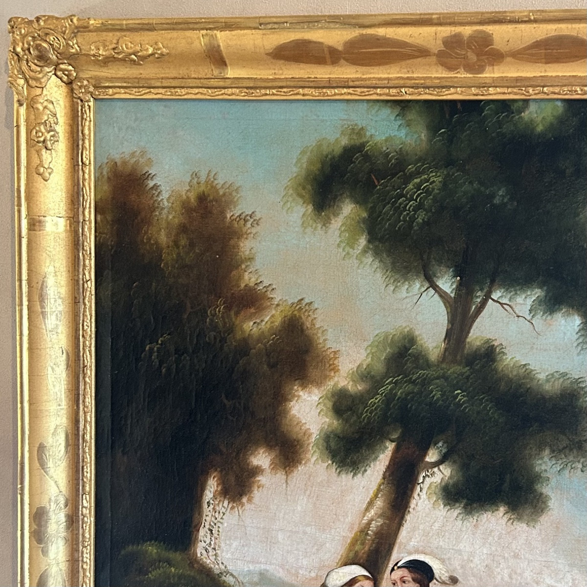 Miroir de Cheminée Début XIXe Siècle-photo-4