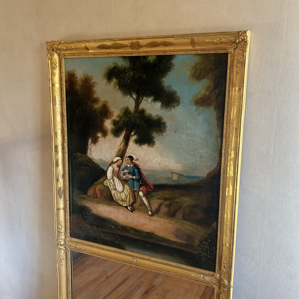 Miroir de Cheminée Début XIXe Siècle-photo-6