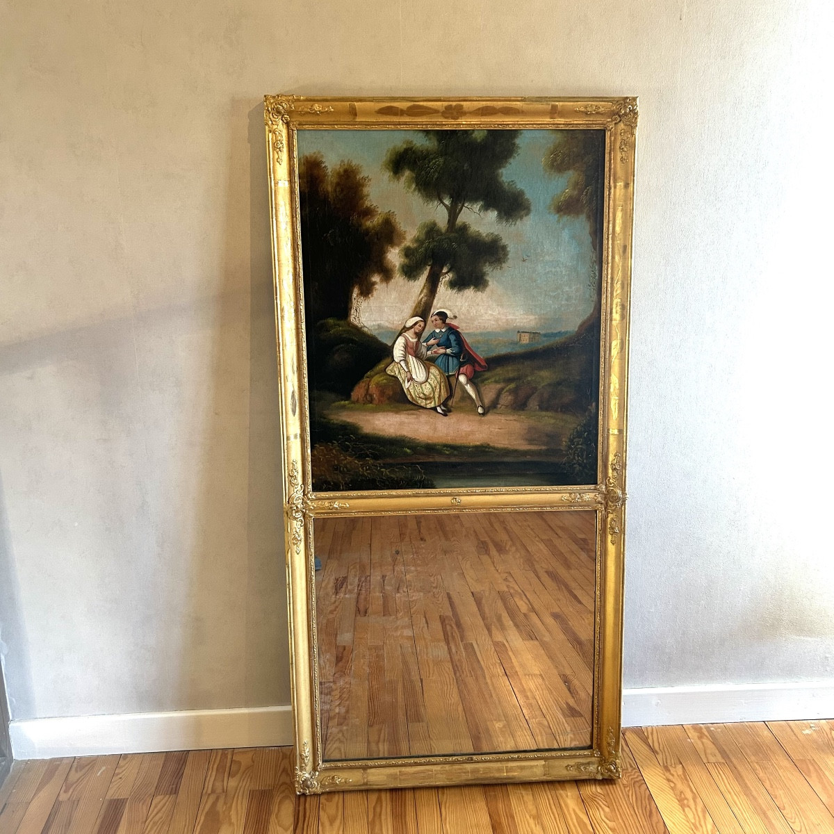 Miroir de Cheminée Début XIXe Siècle-photo-7