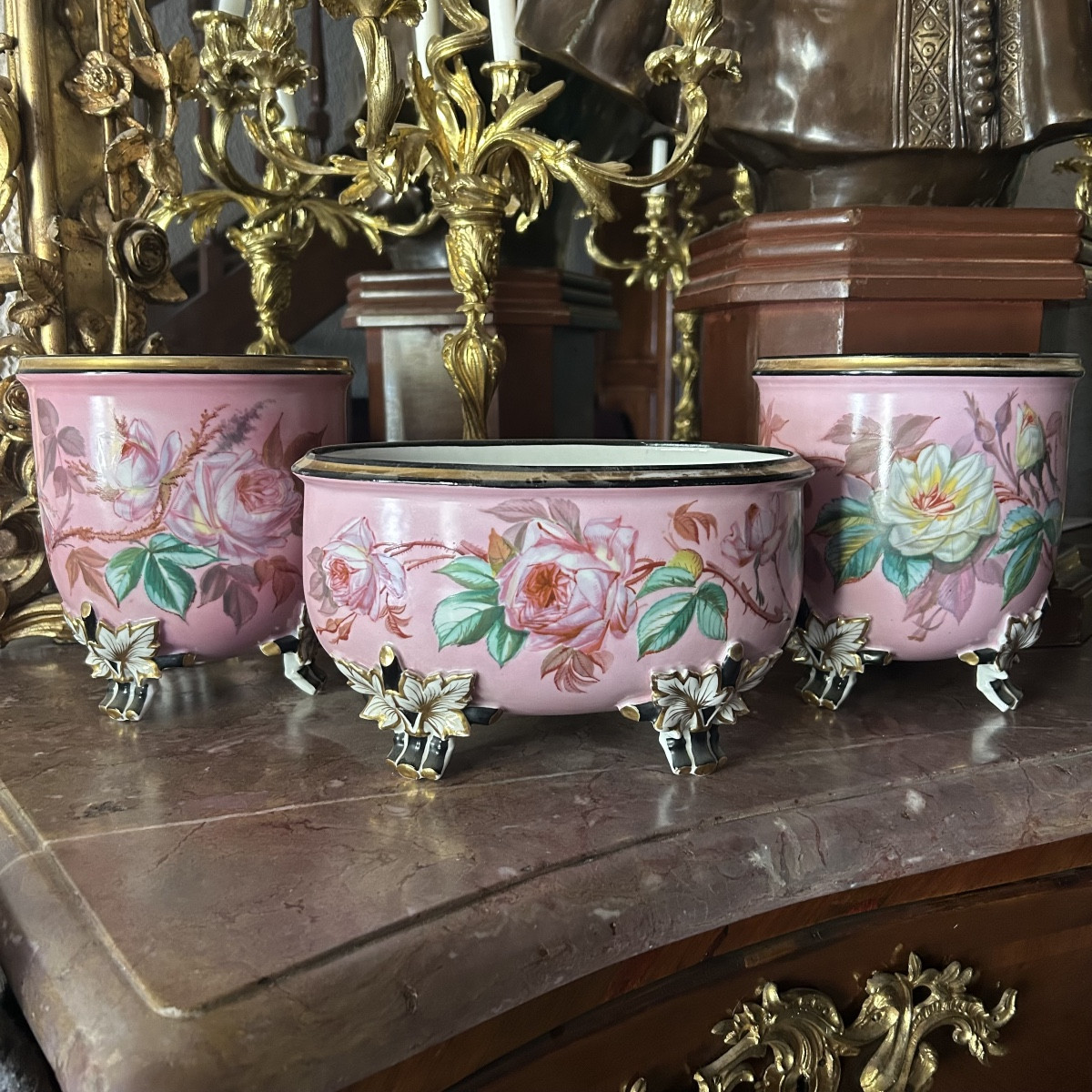 Porcelain Fireplace Trim - Napoleon III Period-photo-2