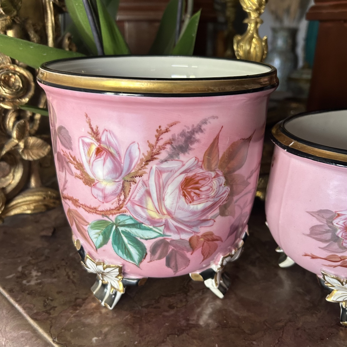 Porcelain Fireplace Trim - Napoleon III Period-photo-4