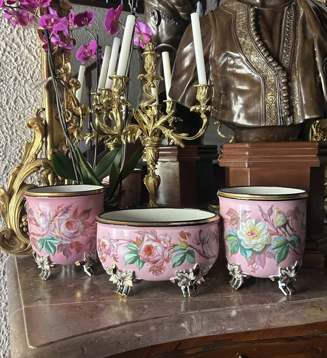 Porcelain Fireplace Trim - Napoleon III Period