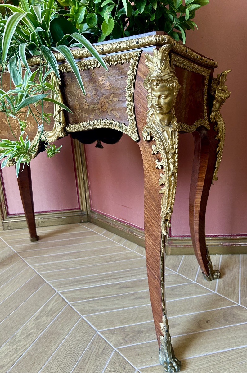 Louis XV-style All-sided Ornamental Planter, Napoleon III Period-photo-4