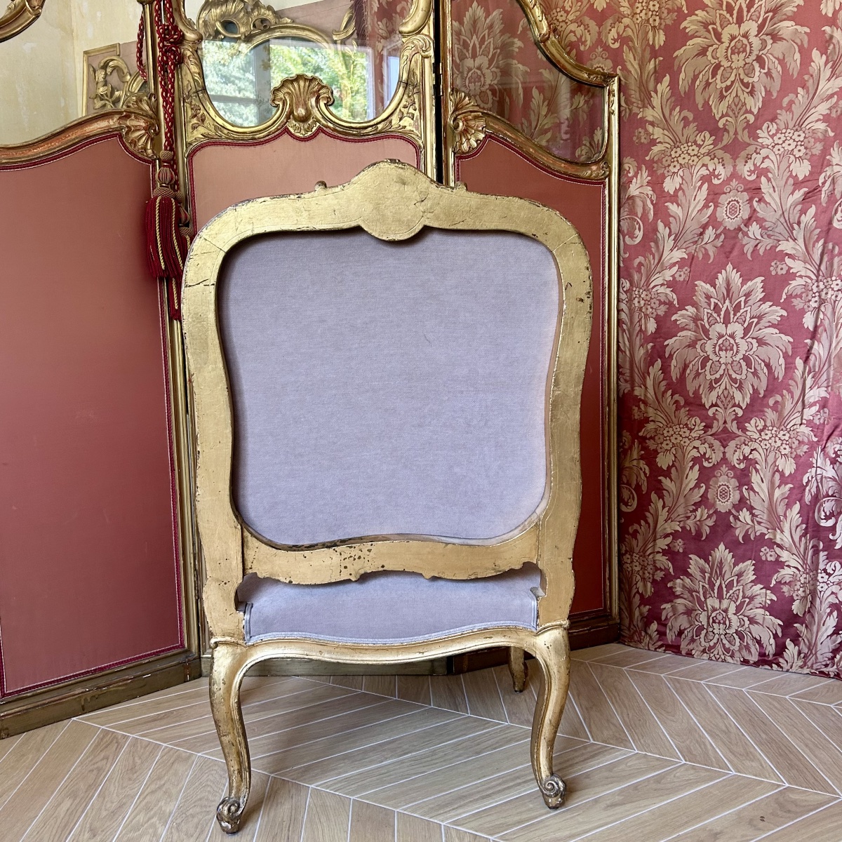 Fauteuil à la Reine de Style Louis XV - XXème Siècle-photo-2