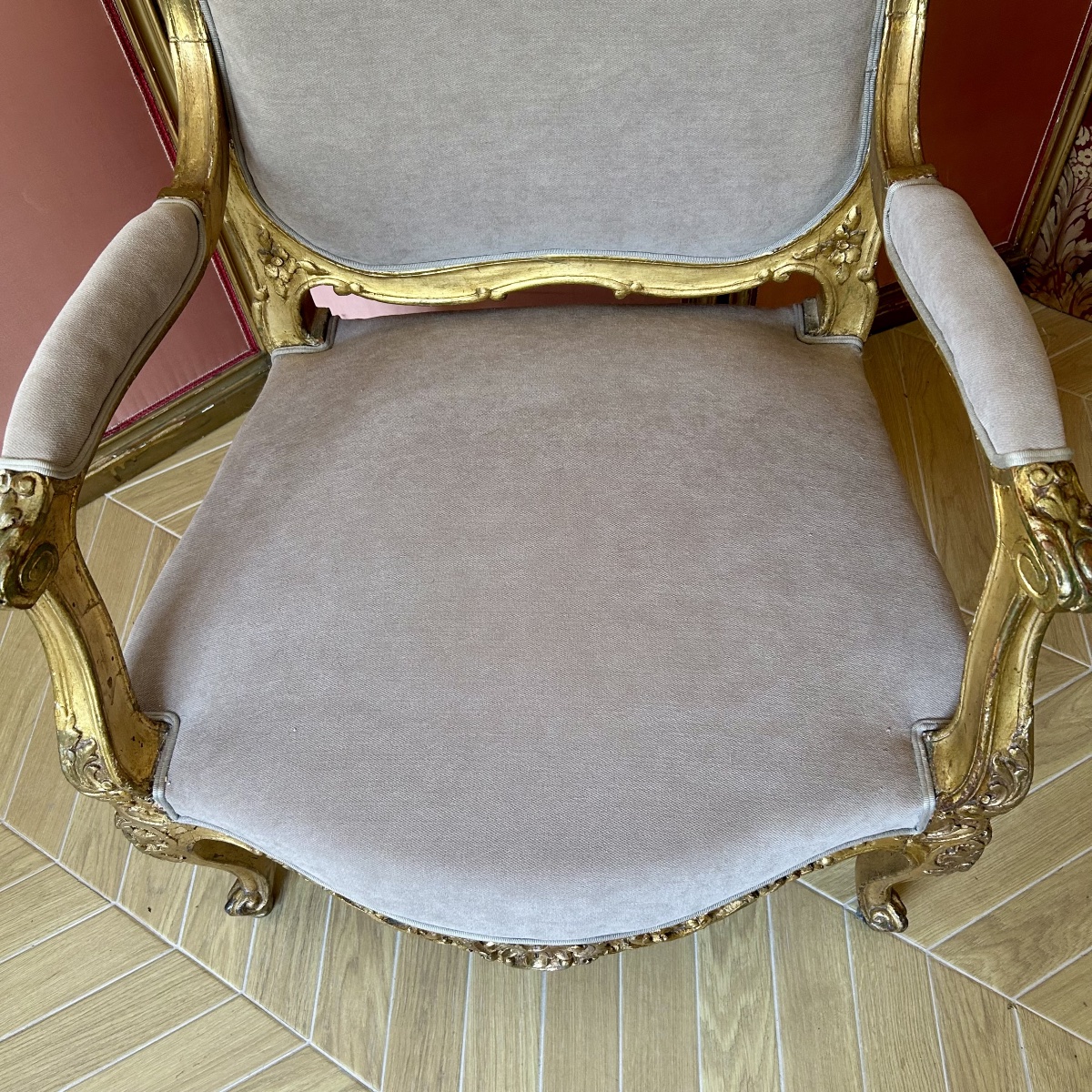 Fauteuil à la Reine de Style Louis XV - XXème Siècle-photo-5