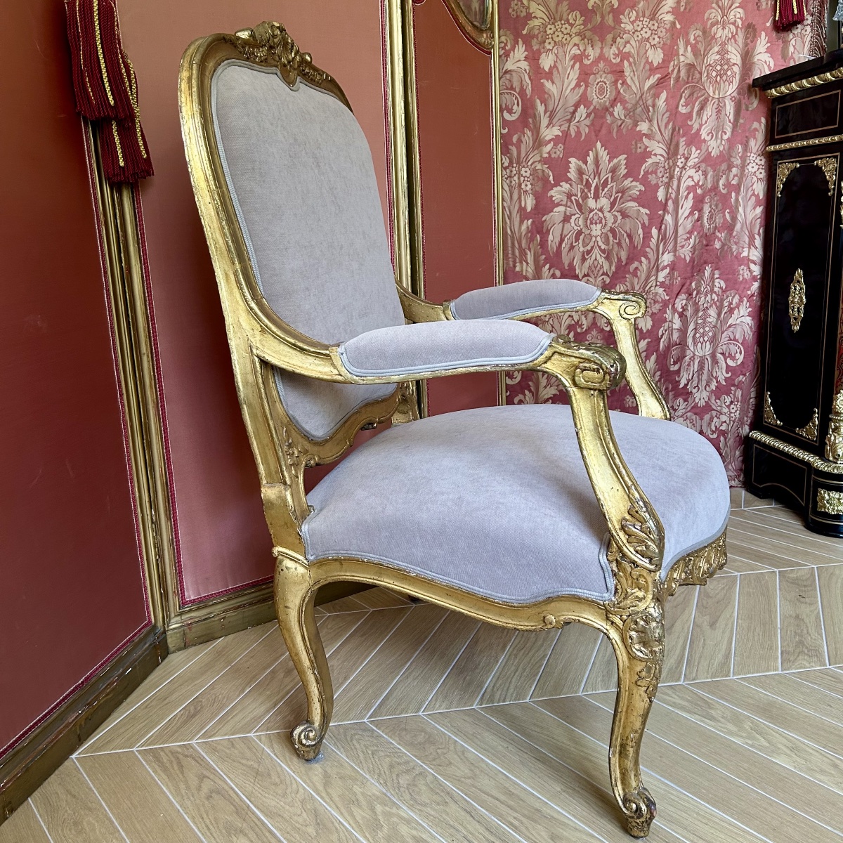 Fauteuil à la Reine de Style Louis XV - XXème Siècle-photo-7