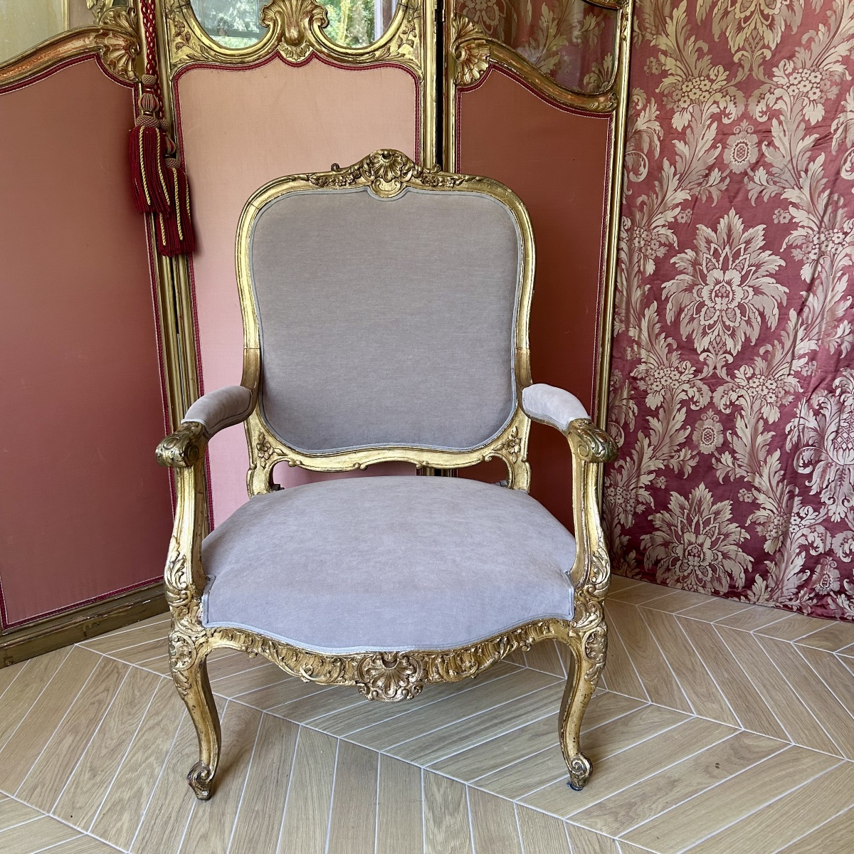 Fauteuil à la Reine de Style Louis XV - XXème Siècle