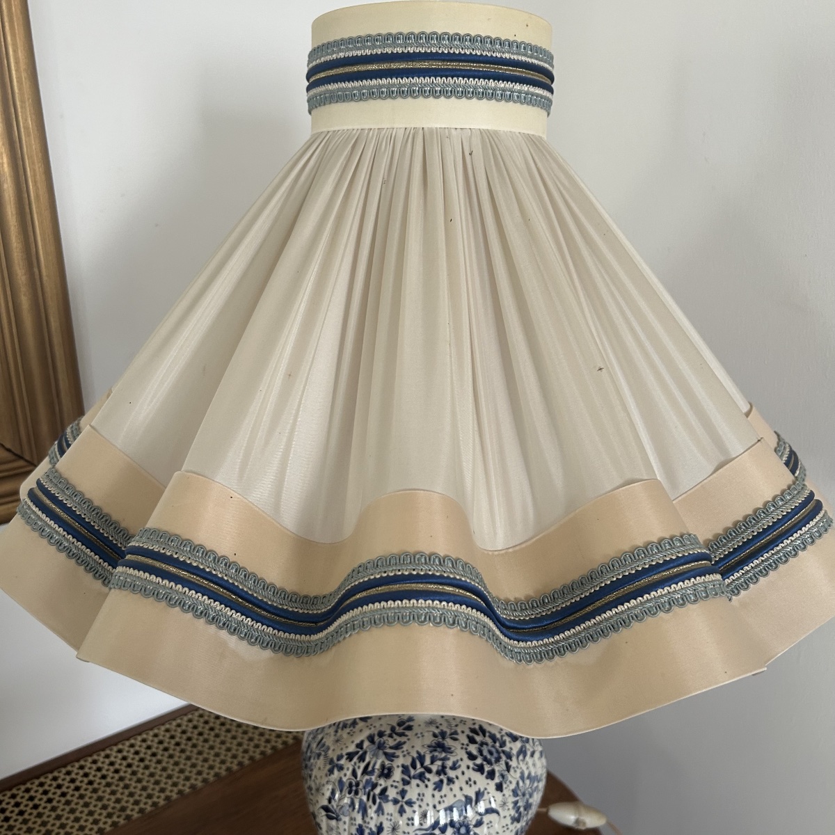 Lampe en Faïence de DELF - Epoque fin XIXe Siècle-photo-4