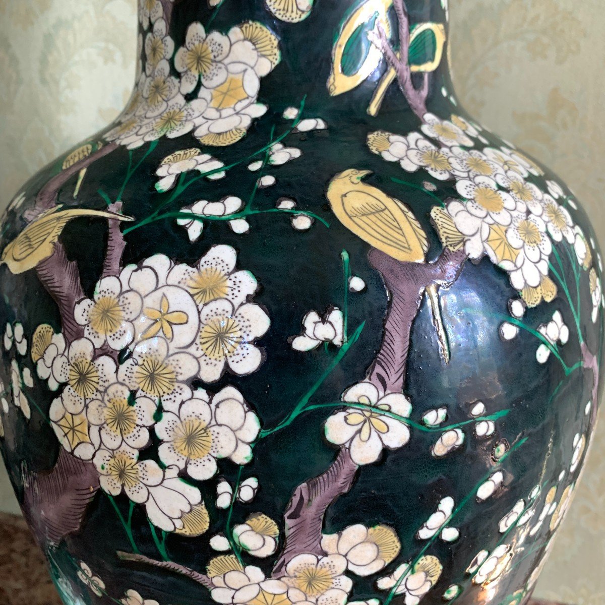 Paire De Grands Vases Chine XIXe Siècle-photo-3