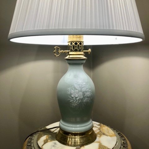 Lampe En Porcelaine Céladon XIXe siècle-photo-5