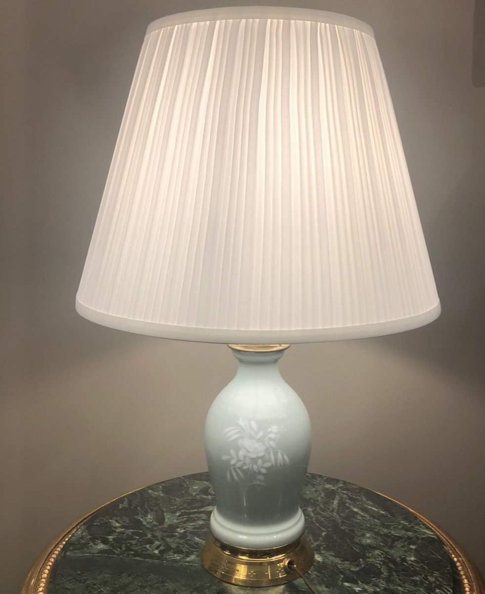 Lampe En Porcelaine Céladon XIXe siècle