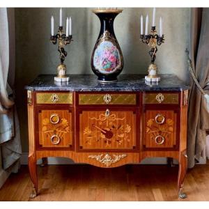 Louis XV Transitional Louis XVI Chest Of Drawers