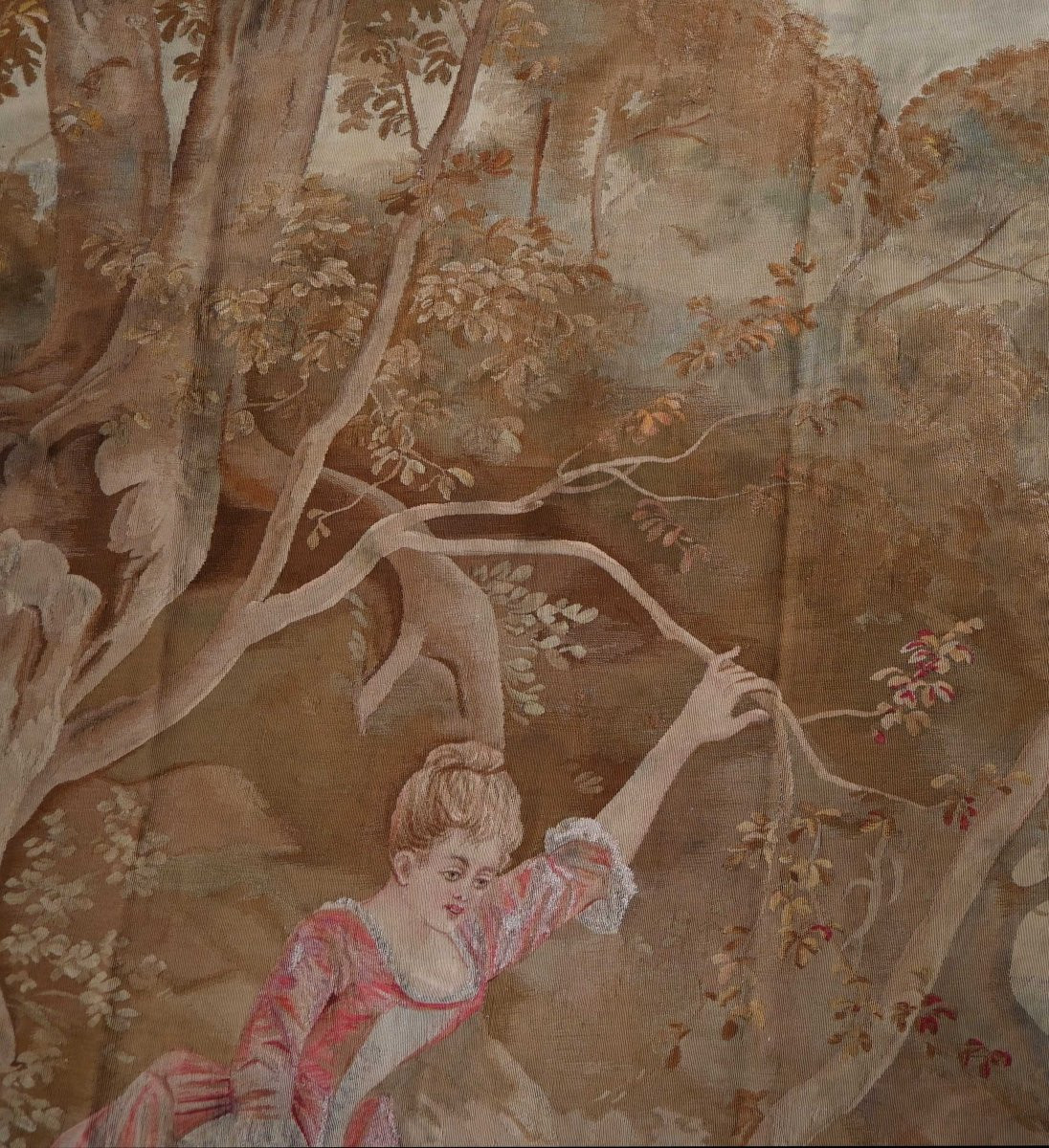 Aubusson Tapestry - XIX E. Century - 2m66hx2m06l - N° 1128-photo-6