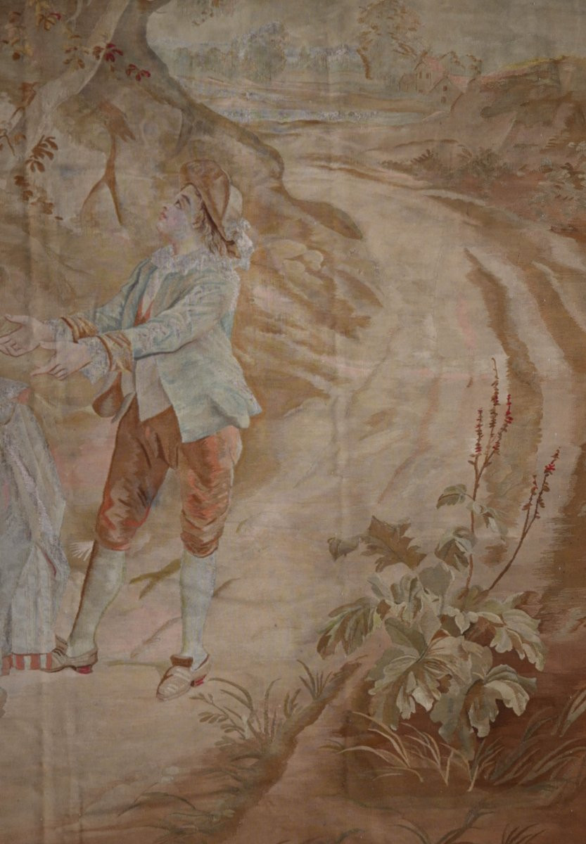 Aubusson Tapestry - XIX E. Century - 2m66hx2m06l - N° 1128-photo-7