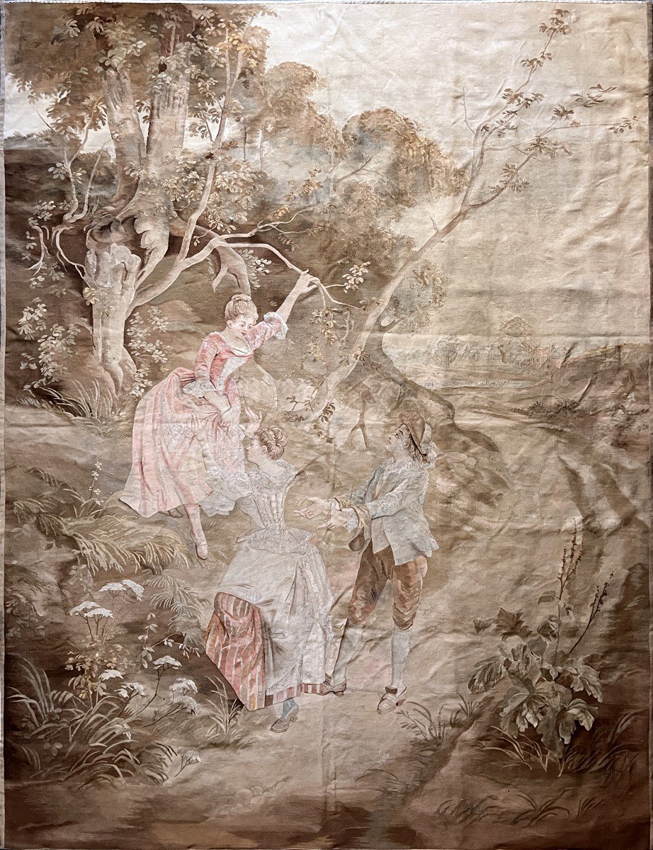 Tapisserie Aubusson - XIX E. Siècle - 2m66hx2m06l - N° 1128