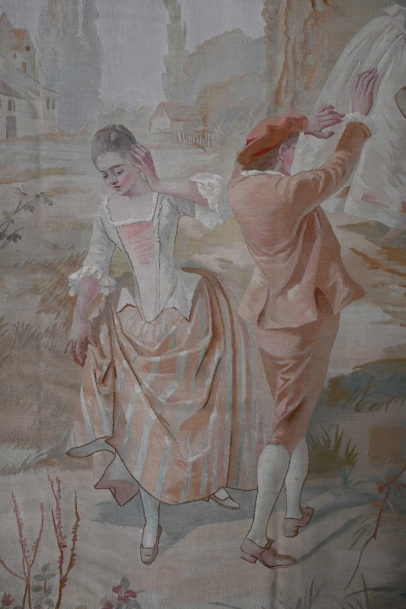 Tapisserie De Felletin Aubusson - Signé Par Bernardet F.f 1890 2m80hx1m55l - N° 236-photo-4