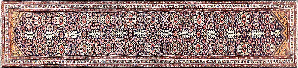 Important Malayer 19th Century Rug. Century - Size: 5m00x1m10 - N° 873