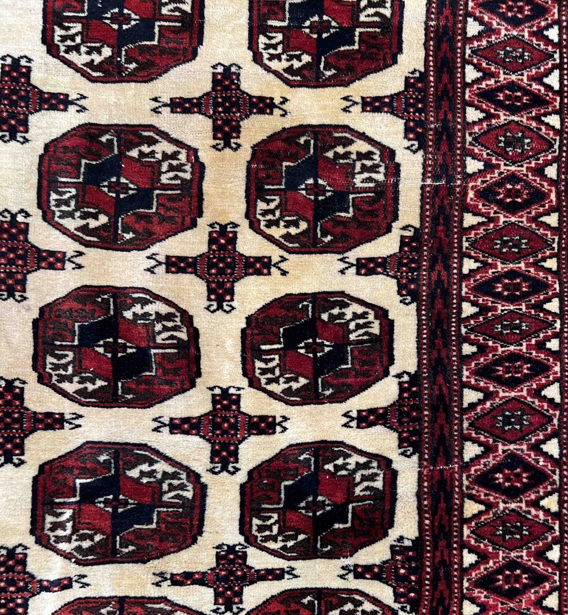 Tapis Boukara Turkm&egrave;ne XX &egrave;me Si&egrave;cle - Dim 170 X 110 - N&deg; 948-photo-3