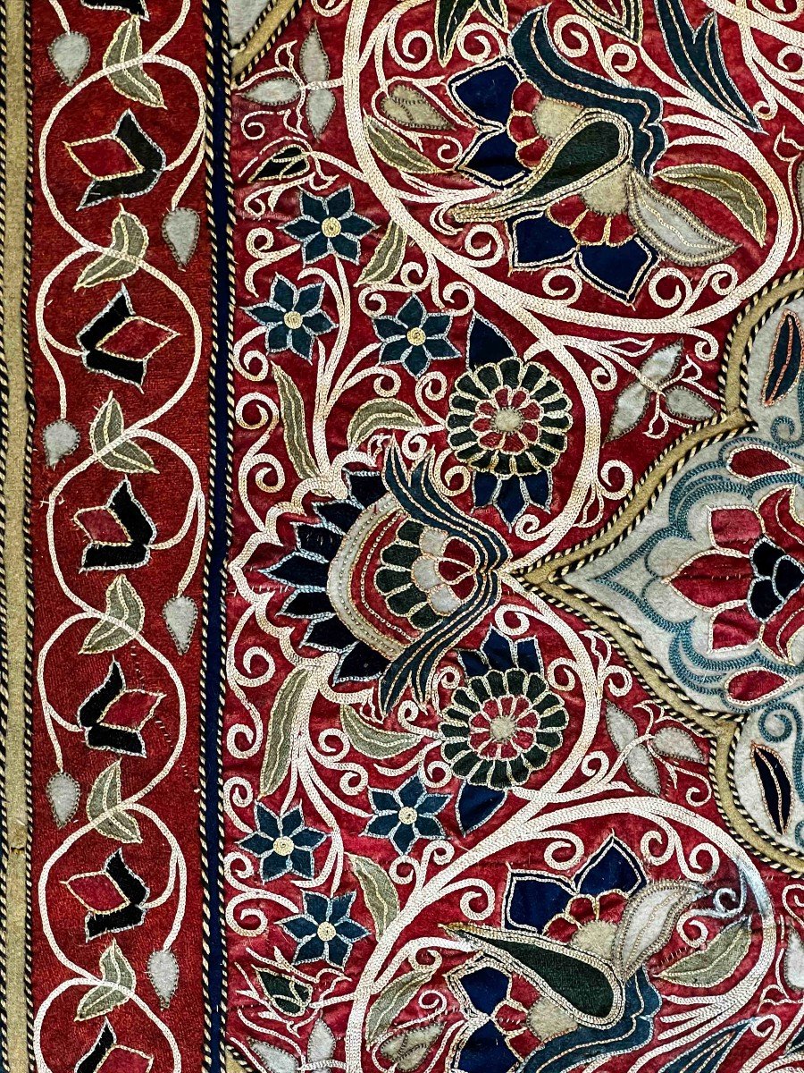 Persian Fabric - Recht - 19th Century Around 1860 - 1m83x1m33 - N° 1215-photo-3