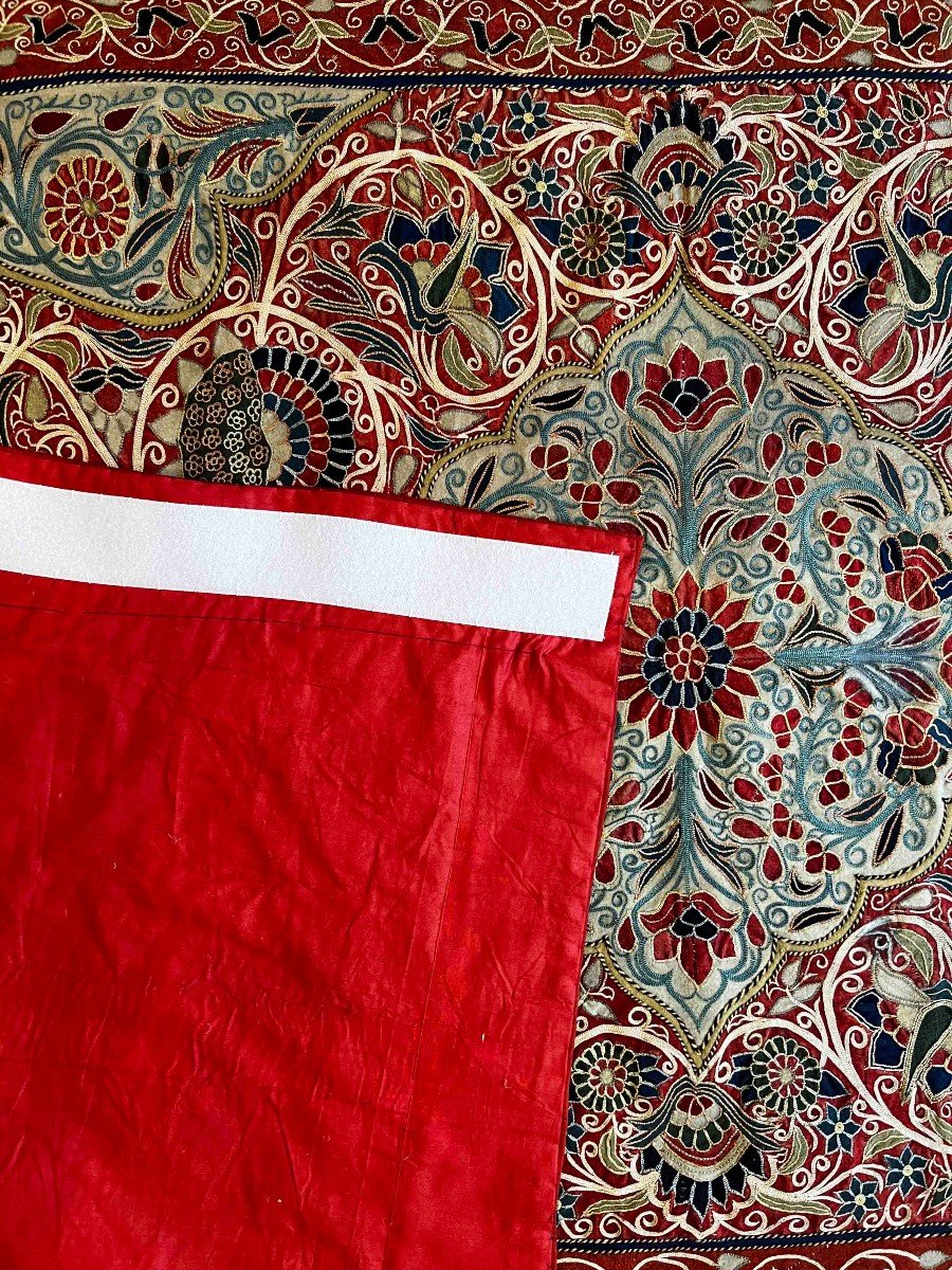 Persian Fabric - Recht - 19th Century Around 1860 - 1m83x1m33 - N° 1215-photo-1