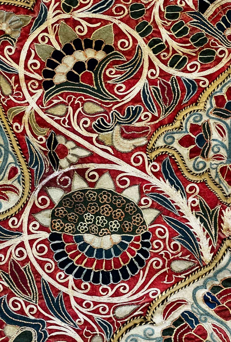 Persian Fabric - Recht - 19th Century Around 1860 - 1m83x1m33 - N° 1215-photo-3