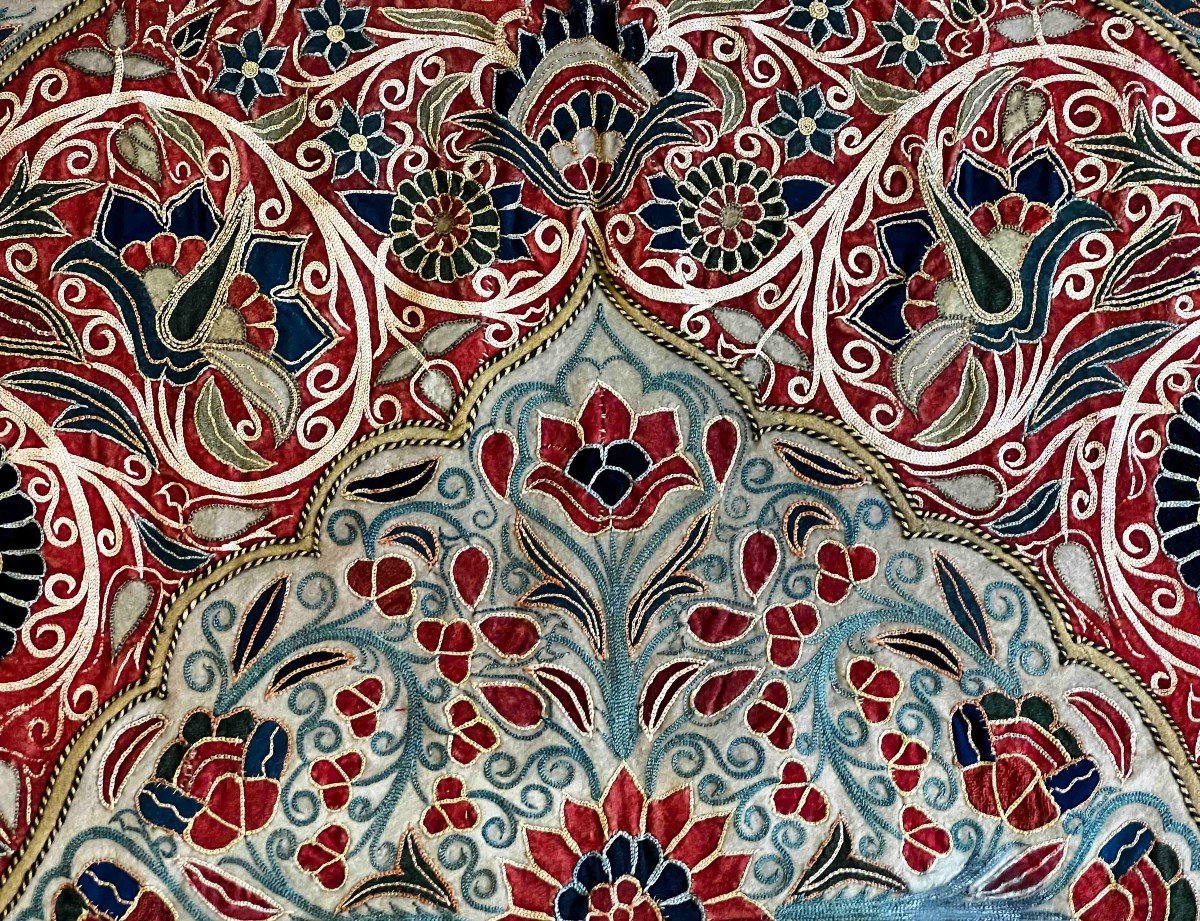 Persian Fabric - Recht - 19th Century Around 1860 - 1m83x1m33 - N° 1215-photo-5