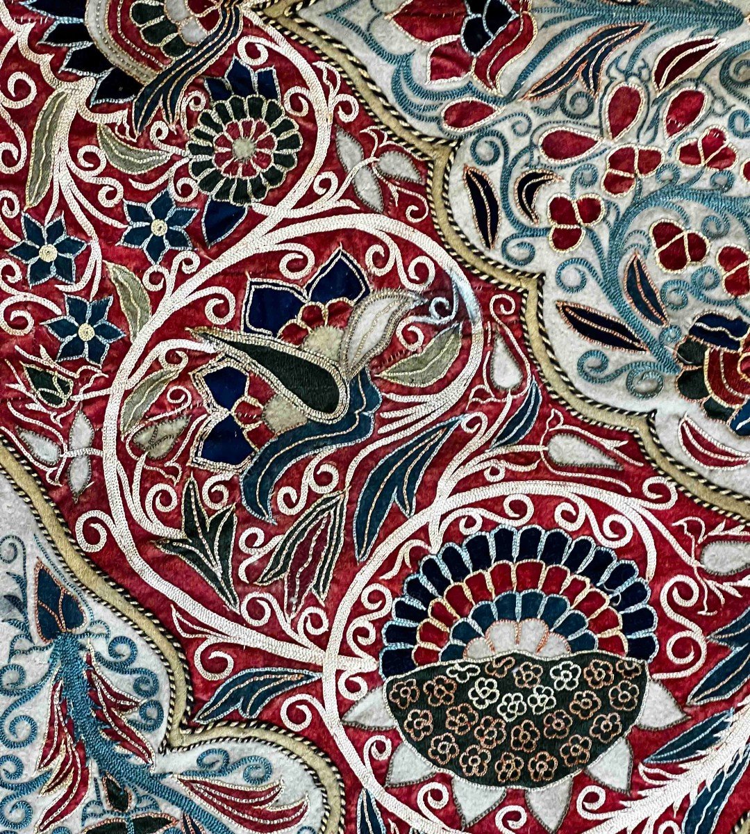 Persian Fabric - Recht - 19th Century Around 1860 - 1m83x1m33 - N° 1215-photo-6