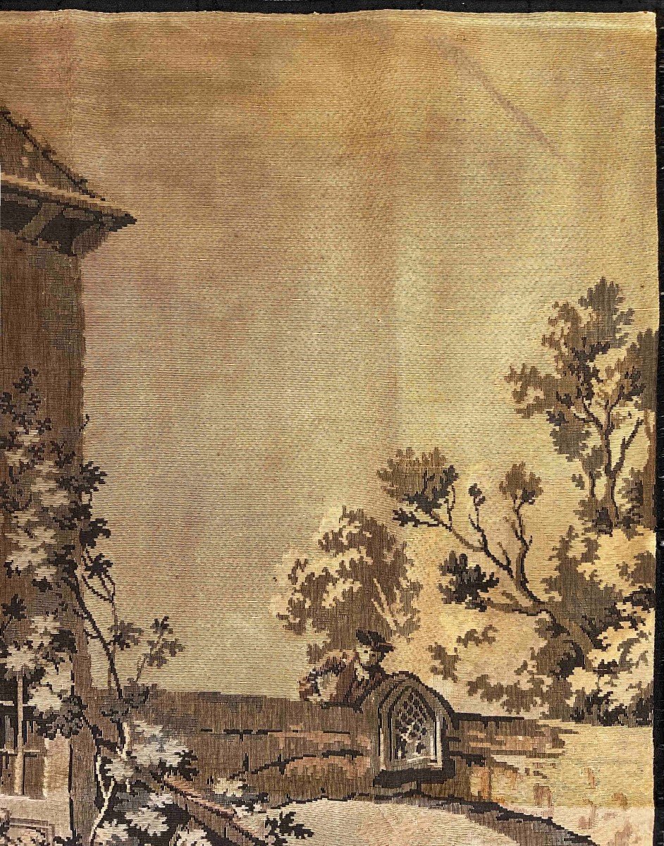 Jacquard Tapestry - Walk In The Village - 170x125 - N° 1028-photo-3