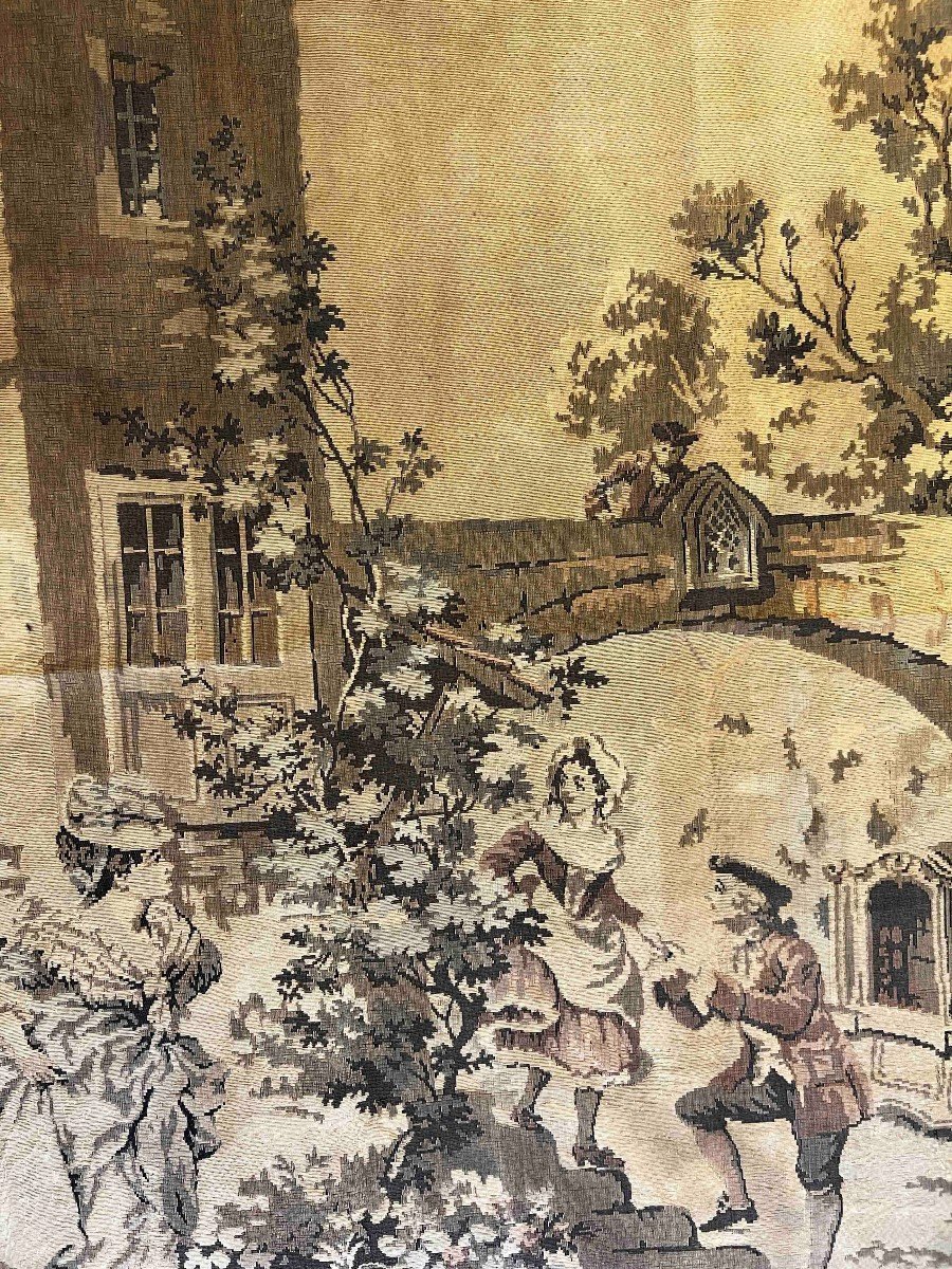 Jacquard Tapestry - Walk In The Village - 170x125 - N° 1028-photo-6