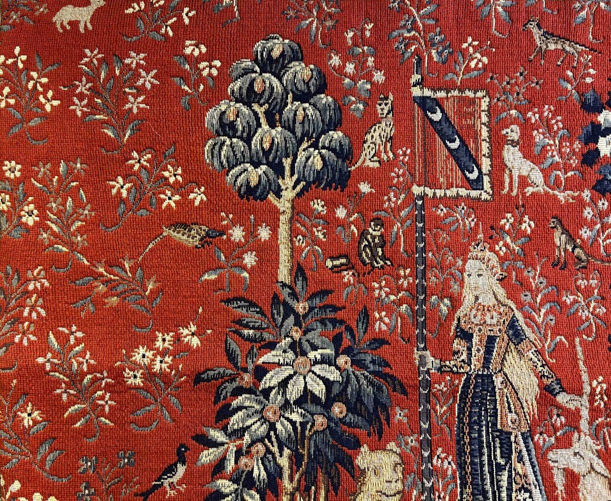 Tapestry Point d'Halluin Lady And The Unicorn - 0.90x0.77 - N° 984-photo-3