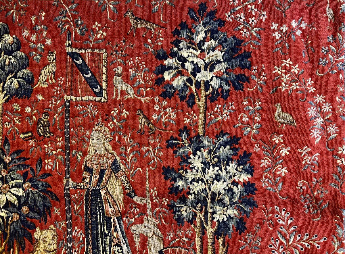Tapestry Point d'Halluin Lady And The Unicorn - 0.90x0.77 - N° 984-photo-4