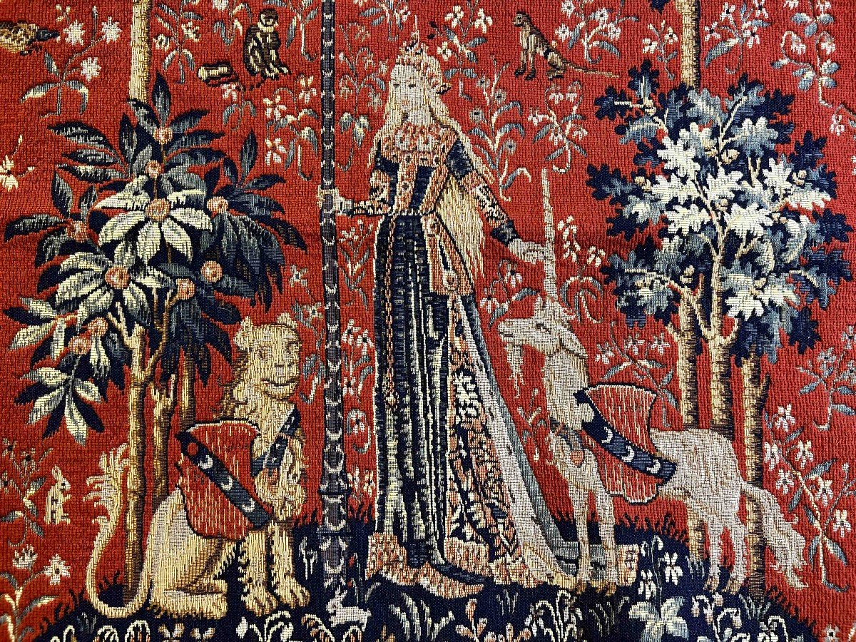 Tapestry Point d'Halluin Lady And The Unicorn - 0.90x0.77 - N° 984-photo-1