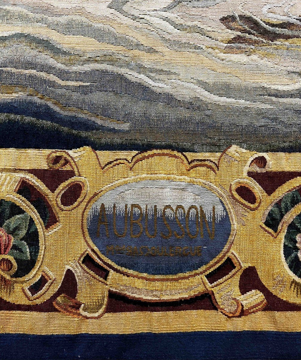 Magnificent And Charming Aubusson Tapestry - Bascoulergue 19th Century - H2m00 X L1m70 - N° 1101-photo-2