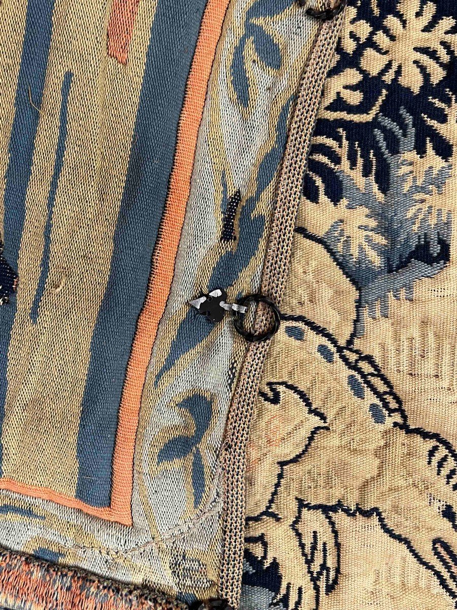 Tapestry Cabbage Leaves With Exotic Animals, Veritable Jacquard - 1m80x1m27, N° 1000-photo-4