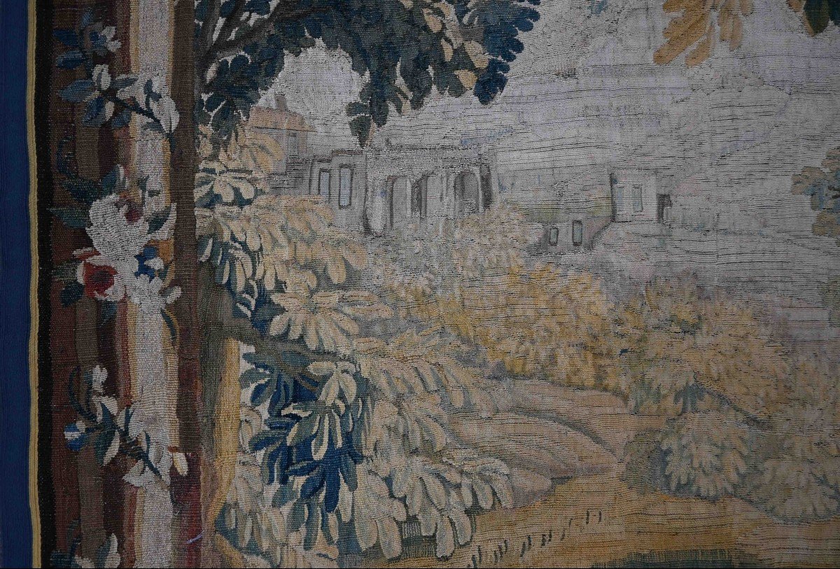 Scene Galante - Tapisserie Aubusson 18e Siecle - H2m20xl1m50, N&deg; 1253-photo-4