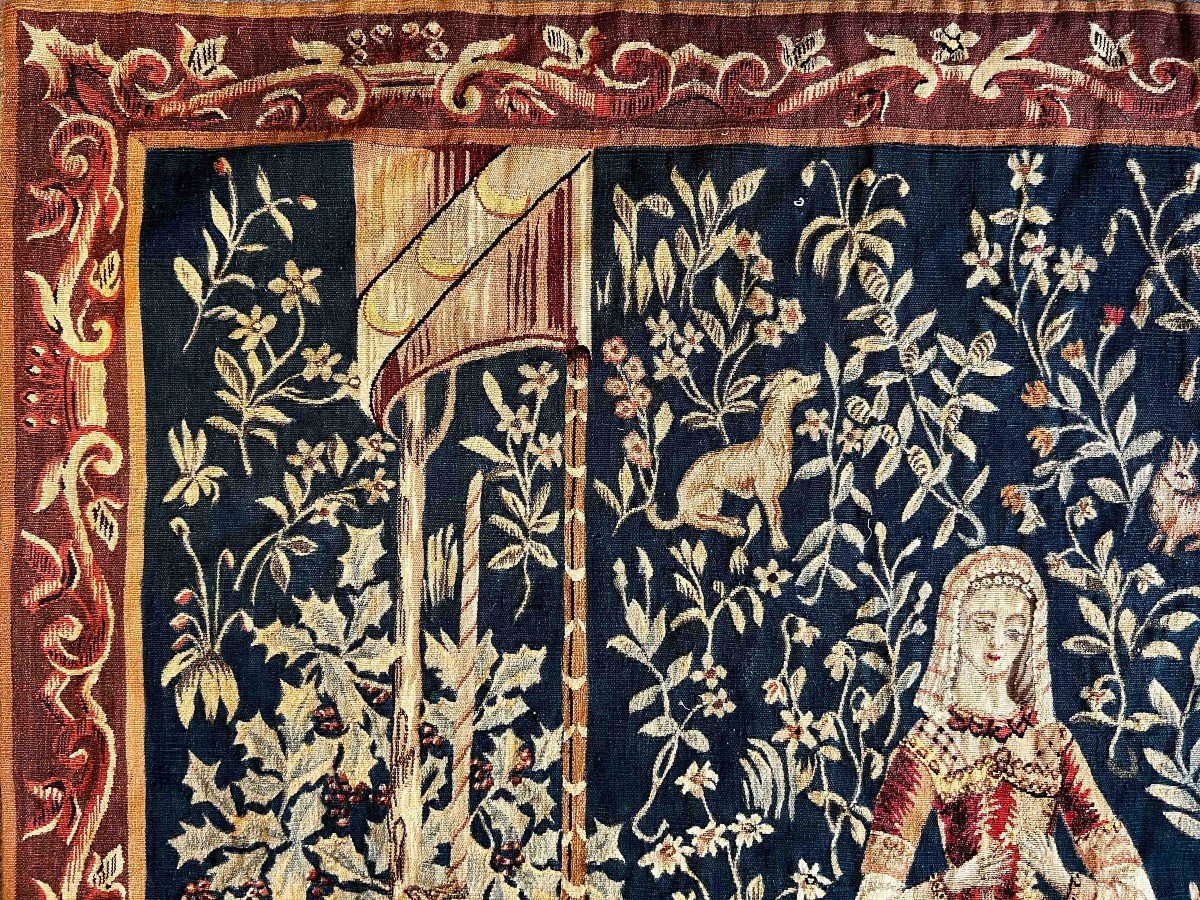 Tapisseries Aubusson De La Dame à La Licorne XIX E.s - N° 1107-photo-1