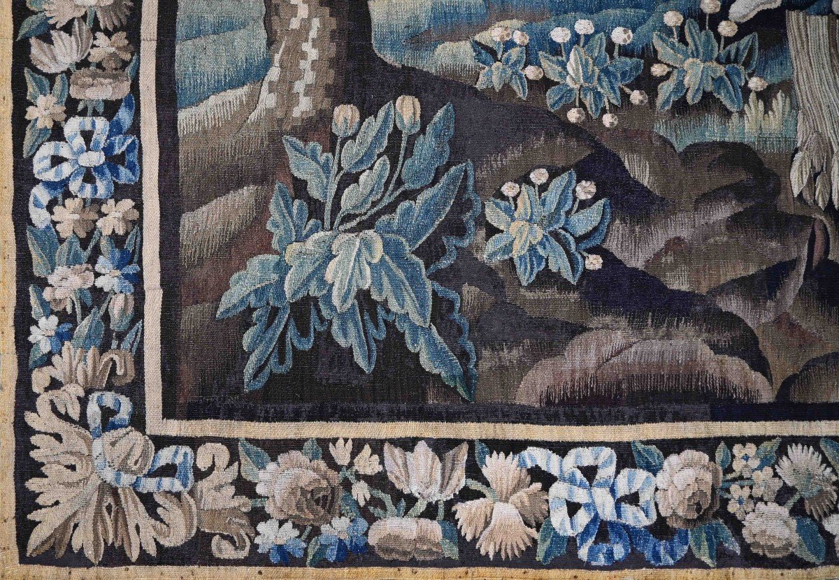 Piece De Collection, Tapisserie 17e Aubusson - Le Repos Apr&egrave;s La Moisson -  N&deg; 1331-photo-3