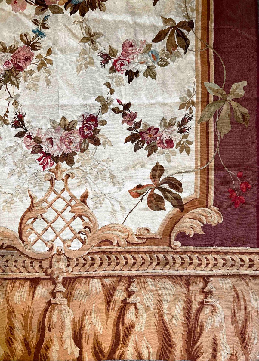 Pair Of Doors In Aubusson Tapestry - 4m10x1m40, N° 1082-photo-3