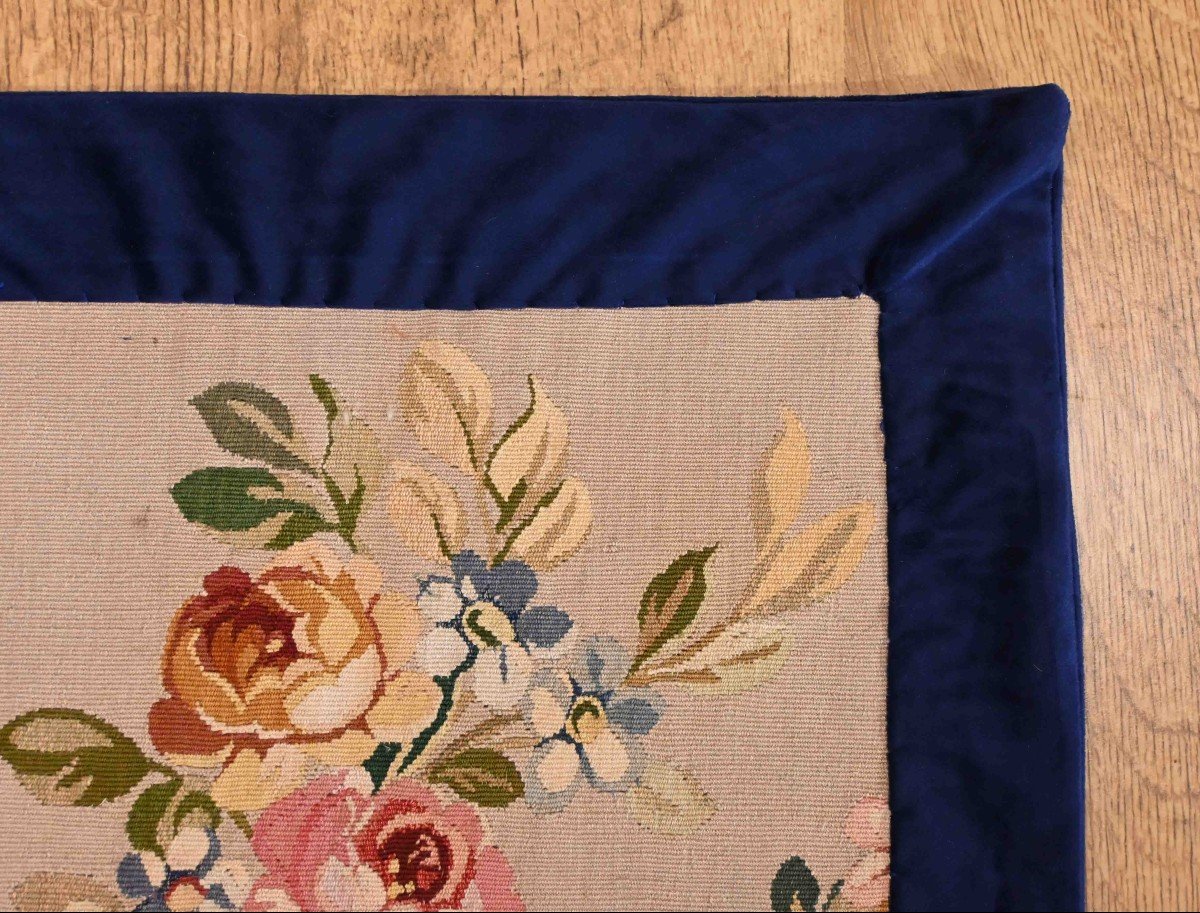 Coussin En Tapisserie florale d'Aubusson - N° 1291-photo-4