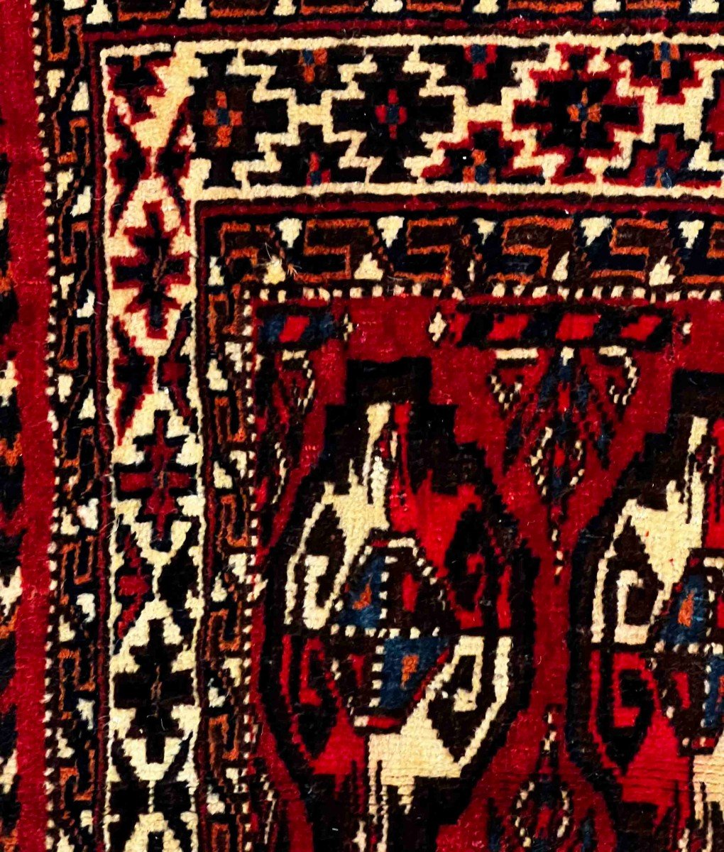 Tr&egrave;s Beau Tapis Tekke Chuval  1er Moiti&eacute; Du XIXe Siecle - 120x75cm, N&deg; 651-photo-2