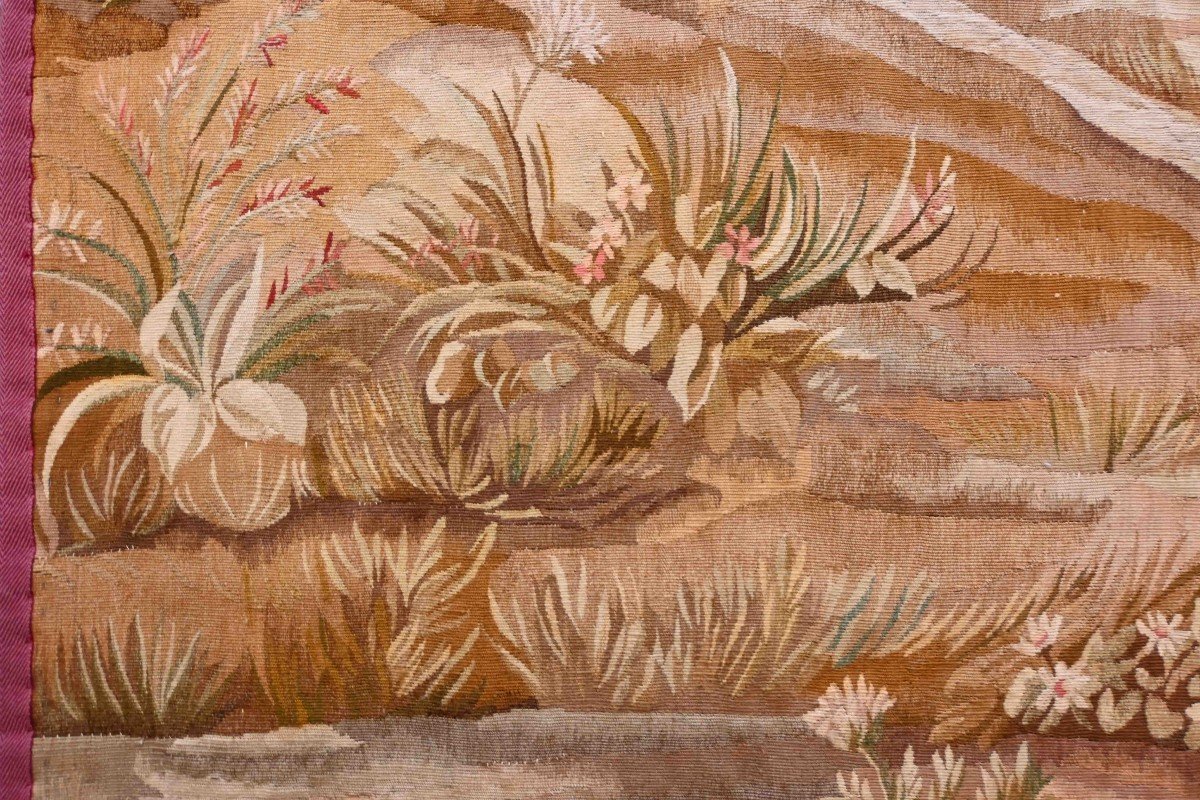 Aubusson Verdure Tapestry 19th Century - 0.90lx1m85h - N° 1248-photo-3