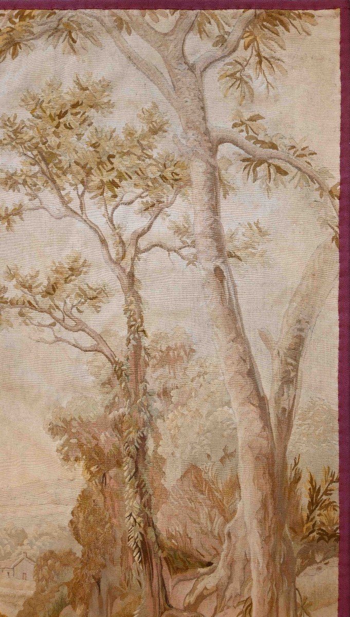 Aubusson Verdure Tapestry 19th Century - 0.90lx1m85h - N° 1248-photo-3