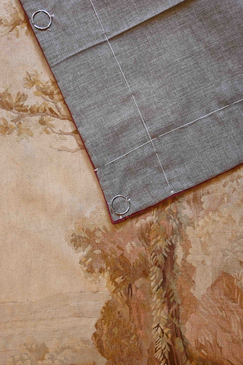 Aubusson Verdure Tapestry 19th Century - 0.90lx1m85h - N° 1248-photo-5