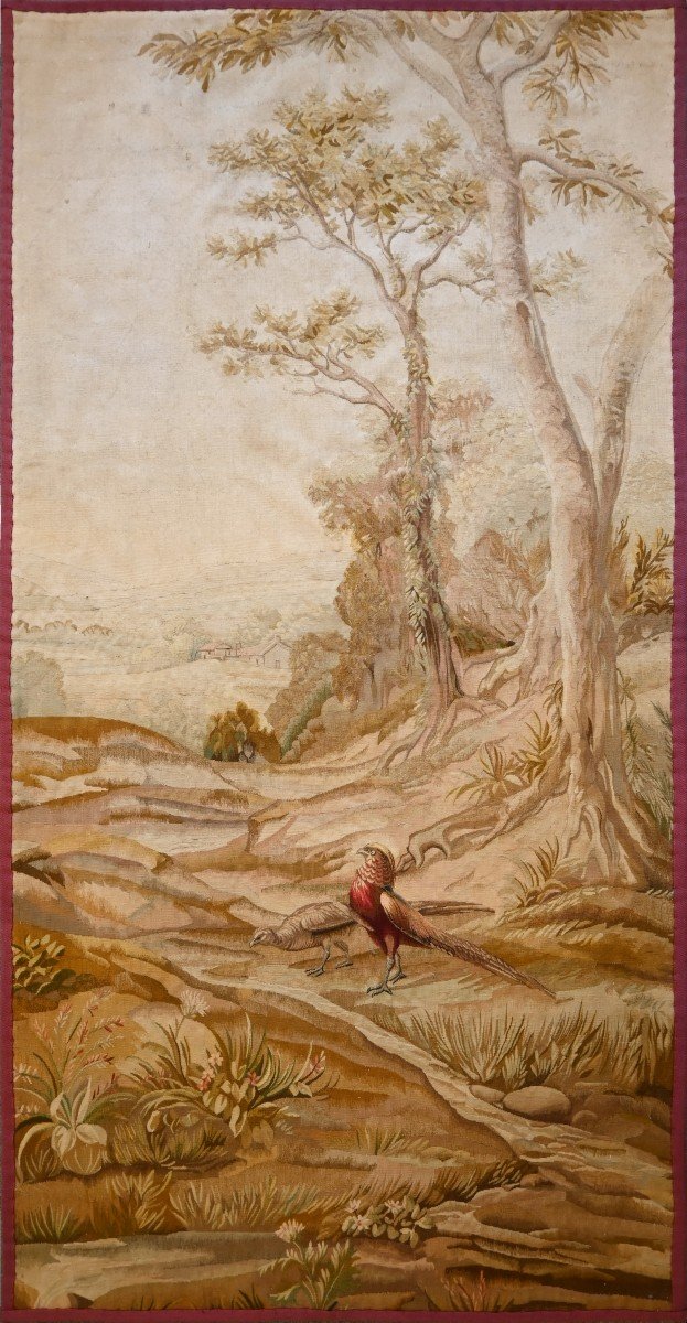 Aubusson Verdure Tapestry 19th Century - 0.90lx1m85h - N° 1248