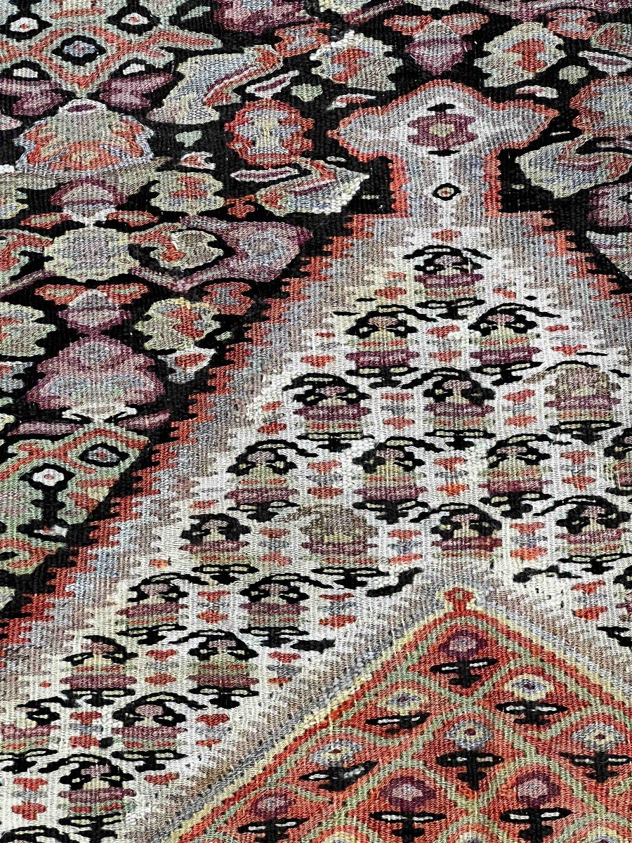 Kilim Senneh XIX.s Around 1880 - 200x130 - N° 225-photo-3