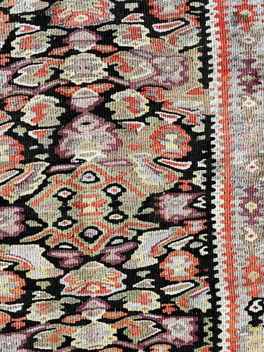 Kilim Senneh XIX.s Around 1880 - 200x130 - N° 225-photo-5